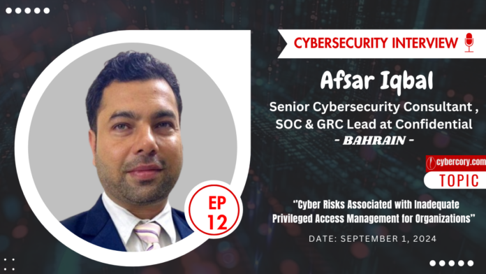 Cybercory Interview Afsar Iqbal