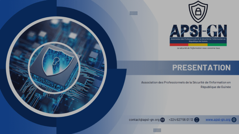 Establishing the Association of Information Security Professionals in the Republic of Guinea (APSI-GN)